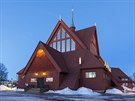 Devný kostel ve mst Kiruna.
