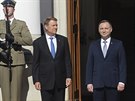 Rumunský prezident Klaus Iohannis se na zaátku ervna seel se svým polským...