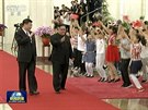 ínský prezident Si in-pching se 19. ervna 2018 setkal se severokorejským...
