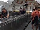 Nejrychlej eskaltory v praskm metru jsou ty ve stanici Andl