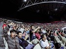 Mistrovství svta v basketbalu 3x3 hostila Manila. Tribuny pro 20 000 divák se...