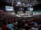 Mistrovství svta v basketbalu 3x3 hostila Manila. Tribuny pro 20 000 divák se...