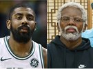 Kyrie Irving jako hrá Bostonu a jako staeek Uncle Drew