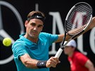 Roger Federer na turnaji ve Stuttgartu