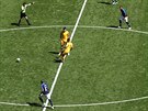 Australtí fotbalisté rozehráli zápas proti Francii.
