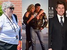 Kelly McGillisová a Tom Cruise v letech 1986 a 2018