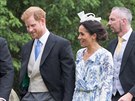 Princ Harry a vévodkyn Meghan na svatb Harryho sestenice Celie...