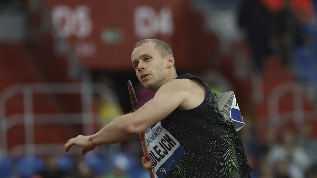 �eský o�t�pa� Jakub Vadlejch p�i jednom ze svých hod�.
