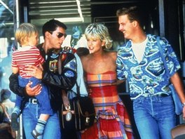 Tom Cruise, Meg Ryanová a Anthony Edwards ve filmu Top Gun (1986)