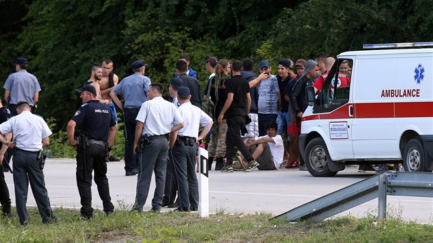 Migranti na hranicích Chorvatska a Bosny (18. června 2018)