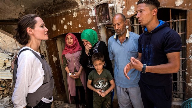 Angelina Jolie navštívila Mosul (16. června 2018)