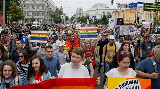 Prvod homosexul v Kyjev (18. 6. 2018)