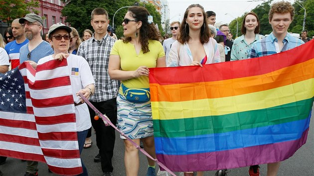 Průvod homosexuálů Kyjev (18. 6. 2018)