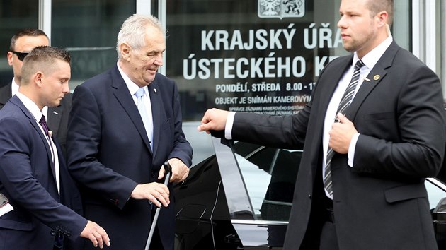 Prezident Miloš Zeman na návštěvě v Ústí nad Labem. (19. června 2018)