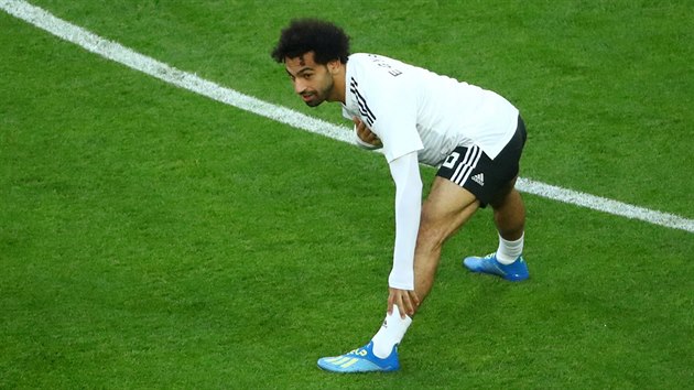 HVZDA JE ZPTKY. Egyptsk ofenzivn zlonk Mohamed Salah se rozcviuje ped utknm s Ruskem.
