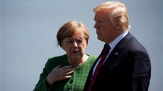 Angela Merkelová a Donald Trump na summitu G7 v Kanad (8. ervna 2018)