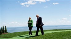 Angela Merkelová a Donald Trump na summitu G7 v Kanad (8. ervna 2018)