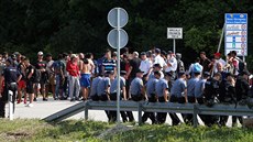 Migranti na hranicích Chorvatska a Bosny (18. června 2018)