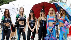 Krásné dívky v Brn na mistrovství svta superbik nechybly.