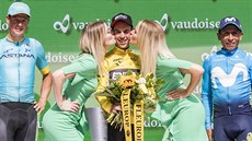 Australan Richie Porte (uprosted) zvítzil v etapovém závod Kolem výcarska,...