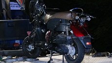 Osobní auto se srazilo s motocyklem v sobotu okolo pl deváté veer u Daleic...