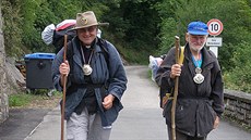 Na cest� do N�mecka. Katedrálu v Cáchách nav�tívil Jan Pe�áz (vlevo) u�...