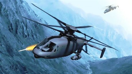 Vizualizace vrtulníku Sikorsky S-97 Raider