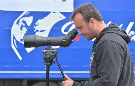 Policie testovala u Hradce Králové nové dalekohledy (27.6.2018).