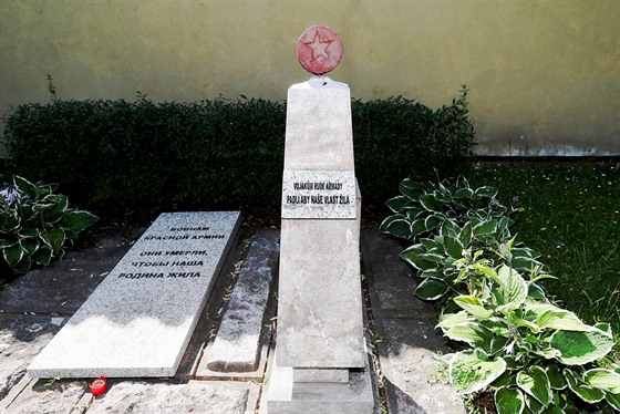 Pomník padlým vojákm Rudé armády.