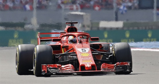 Sebastian Vettel na trati Velké ceny Francie