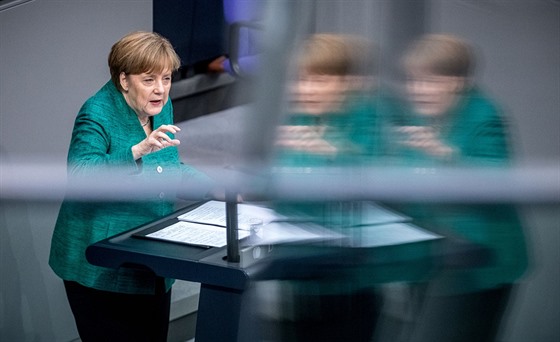 Projev německé kancléřky Angely Merkelové ve Spolkovém sněmu (28. června 2018)