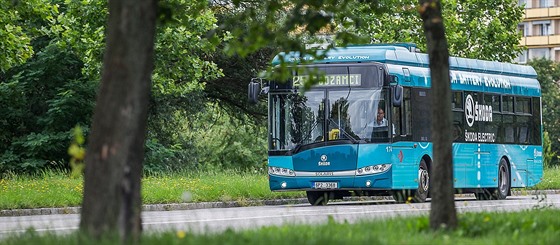 V Hradci Králové testovali v roce 2017 elektrobusy.