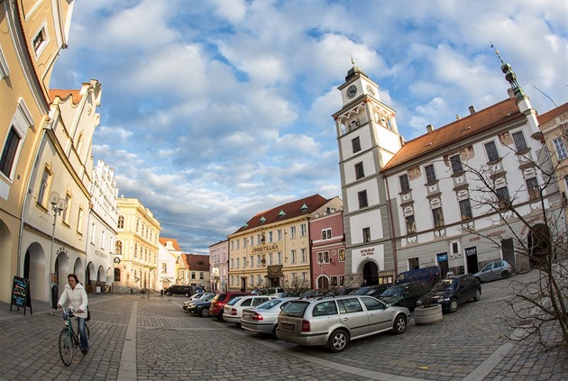 Masarykovo námstí v Teboni.