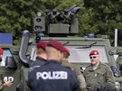 Cviení rakouské pohraniní policie na hranicích Slovinska (26. ervna 2018)