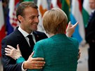 Angela Merkelová a Emmanuel Macron. (28. ervna 2018)