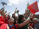 Marotí fanouci se v Moskv pipravují na zápas skupiny B proti Portugalsku.