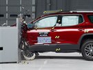 Crashtest s 25procentním pesahem GMC Acadia