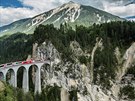 Zastávka íslo 1: Landwasser viadukt u Filisuru