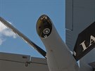 Americk tanker KC-135 bhem cvien Sky Avenger na letiti v Pardubicch. Na...
