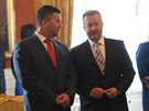 Jan Hamáek a Richard Brabec ped slavnostním jmenováním vlády premiéra Andreje...