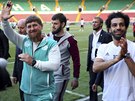 Autoritáský eenský vdce Ramzan Kadyrov a hvzda egyptské fotbalové...