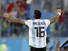 HRDINA. Marcos Rojo rozhodl gólem o vítzství Argentiny nad Nigérií.