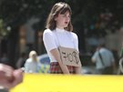 Aktivisté v centru Prahy pi protestu proti lidským otrokm