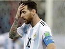 Lionel Messi nechápe, co se s Argentinou v zápase proti Chorvatsku stalo.