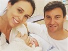 Premiérka Ardernová o porodu informovala na Instagramu.