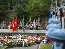 Lidé uctili památku obyvatel obce Leáky na Chrudimsku, kterou roce 1942...