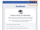 Desktopová verze Facebooku uivateli bhem schvalování nastavení soukromí v...