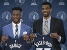 Josh Okogie a Keita Bates-Diop posílili Minnesotu, vítají je trenér Tom...