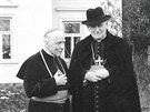 S Josefem Beranem (vlevo) sdílel brnnský biskup Karel Skoupý podobný osud pi...