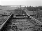 Odstelený ocelový most pes Bezruovo údolí na trati Kimov - Reitzenhain